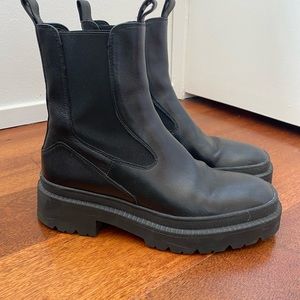 Leather Black Boots Women’s 38/8.5